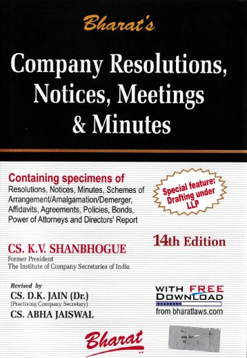 Company Resolutions, Notices, Meetings & Minutes